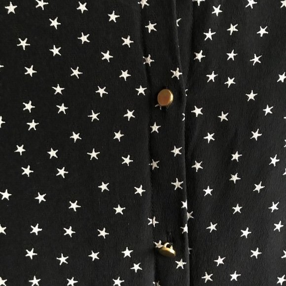 Madewell Silk Button-Back Dress in Star Scatter - Picture 5 of 7